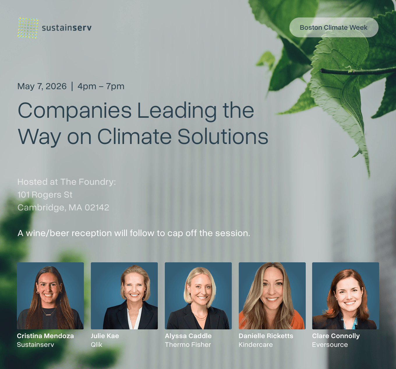 Boston Climate Week Event: Companies Leading the Way on Climate Solutions